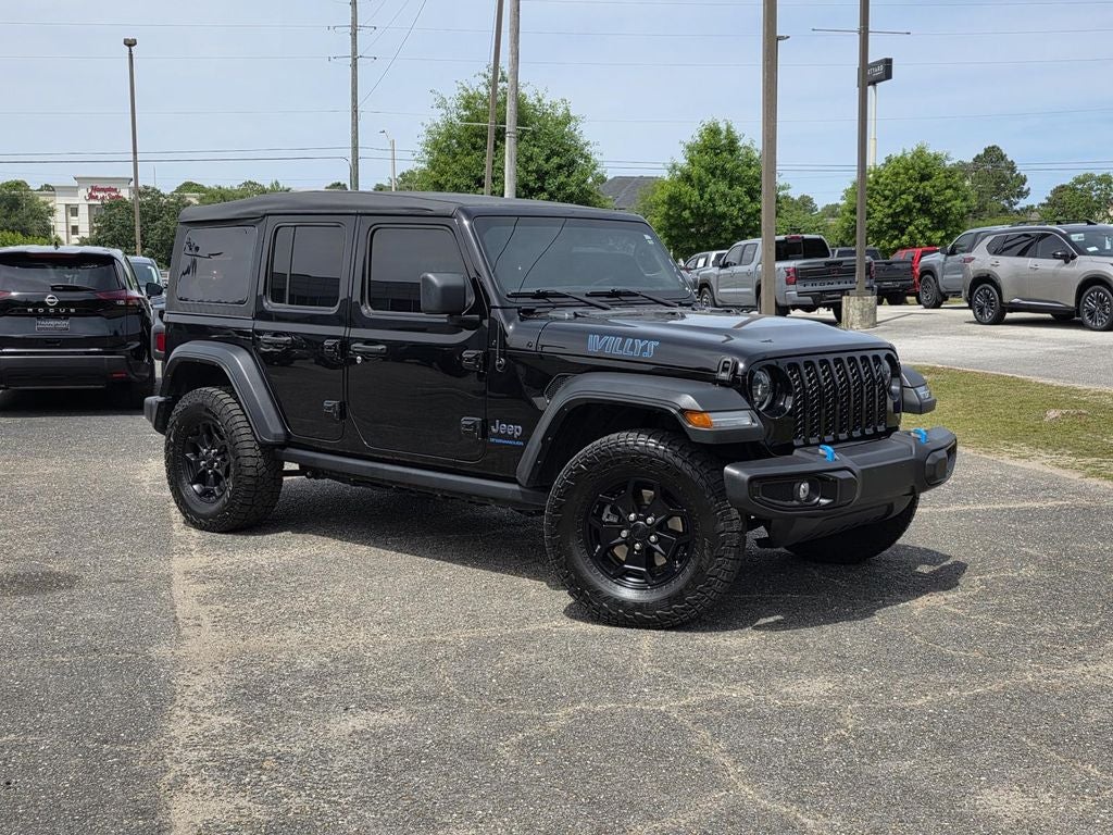 Used 2023 Jeep Wrangler 4xe Willys 4XE with VIN 1C4JJXN68PW608606 for sale in Mobile, AL