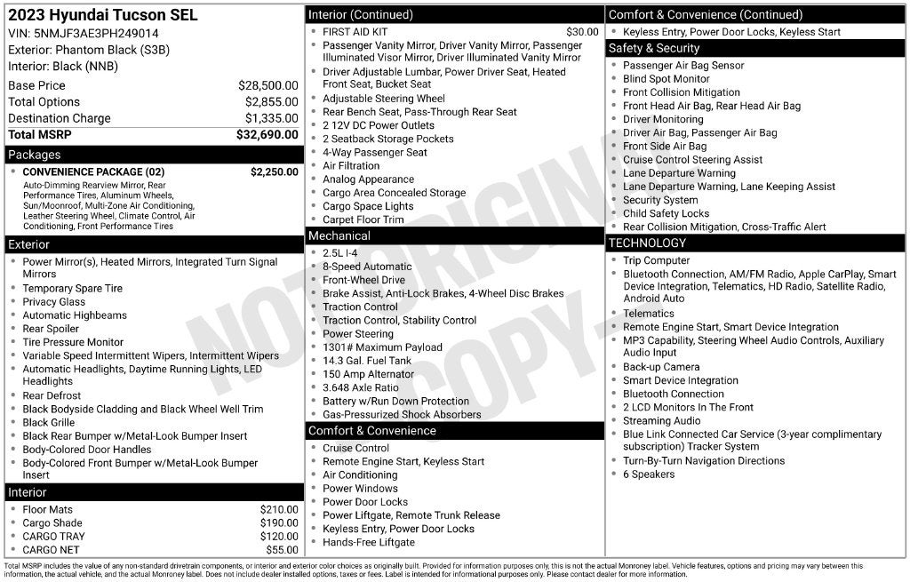2023 Hyundai Tucson SEL
