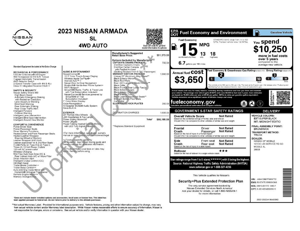 2023 Nissan Armada SL