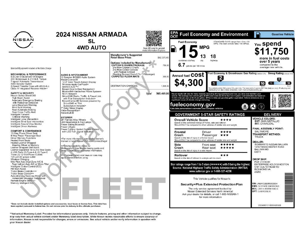2024 Nissan Armada SL