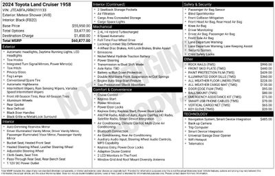 2024 Toyota Land Cruiser 1958