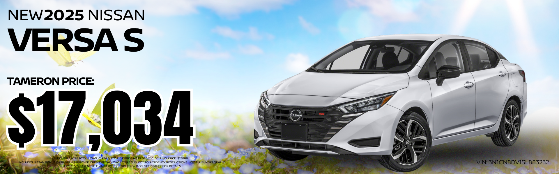 2025 Versa Starting at $17,034