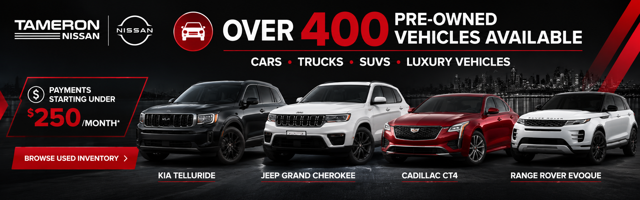 Browse 400+ Used Cars Trucks and SUVs